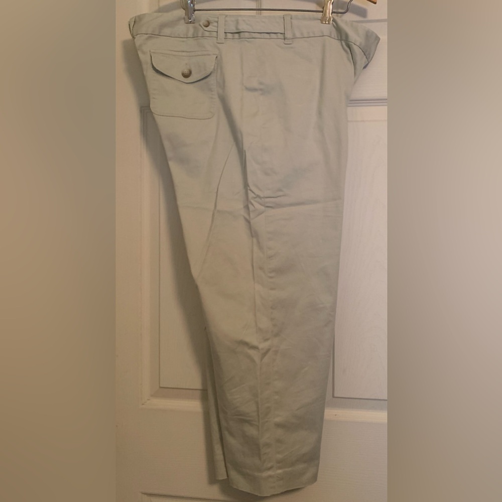 Ann Taylor Cotton Capri Pants Mint Green